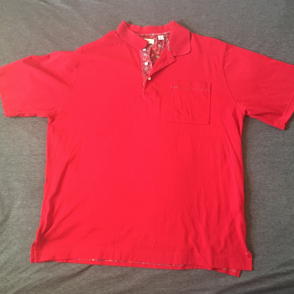 Sale!! Turnbury Golf Polo Shirt Men's Red Knit XL